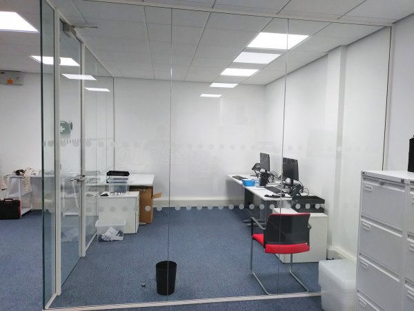 IntraHealth (Ellesmere Port, Cheshire): Glass Corner Office With Soundproofed Laminated Glazing
