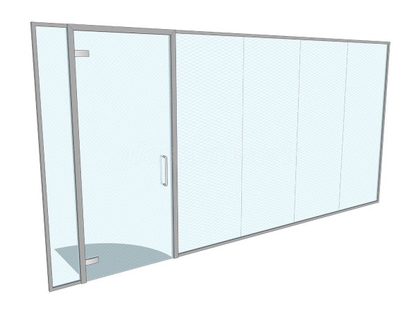 JR Pet Products (Brecon, Powys, Wales): Toughened Glass Frameless Partition and Door