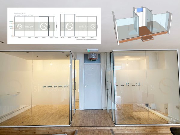 Frameless Single Glazed Glass Partitions