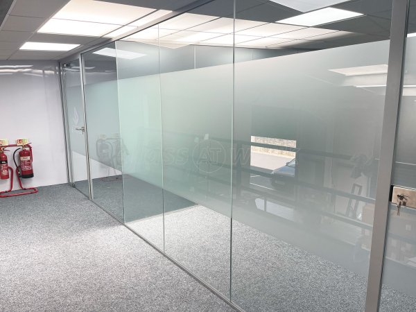 JD Fashion (Nelson, Lancashire): Glass Office Partitions With Window Film
