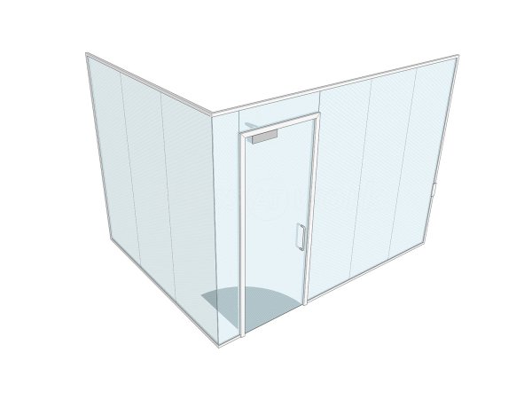 Kingswood Medical Group (Swindon, Wiltshire): Glass Corner Office Pod With Soundproofed Laminated Glazing