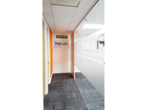 Workspace 365 (Tower Hamlets, London): Glass Office Wall With Framed Timber Door