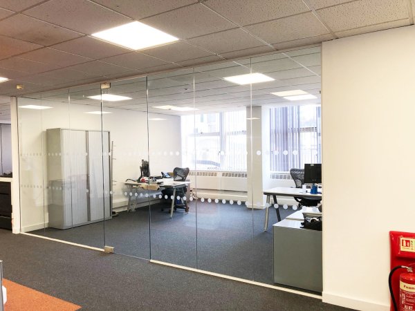 Managed Enterprise Technologies Ltd (Edgbaston, Birmingham): Toughened Glass Office Partition, Frameless Door