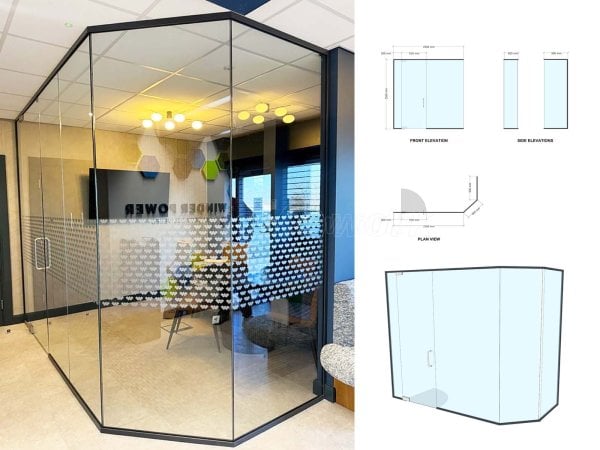 N G Decor (Pudsey, West Yorkshire): Glass Angled Corner Office