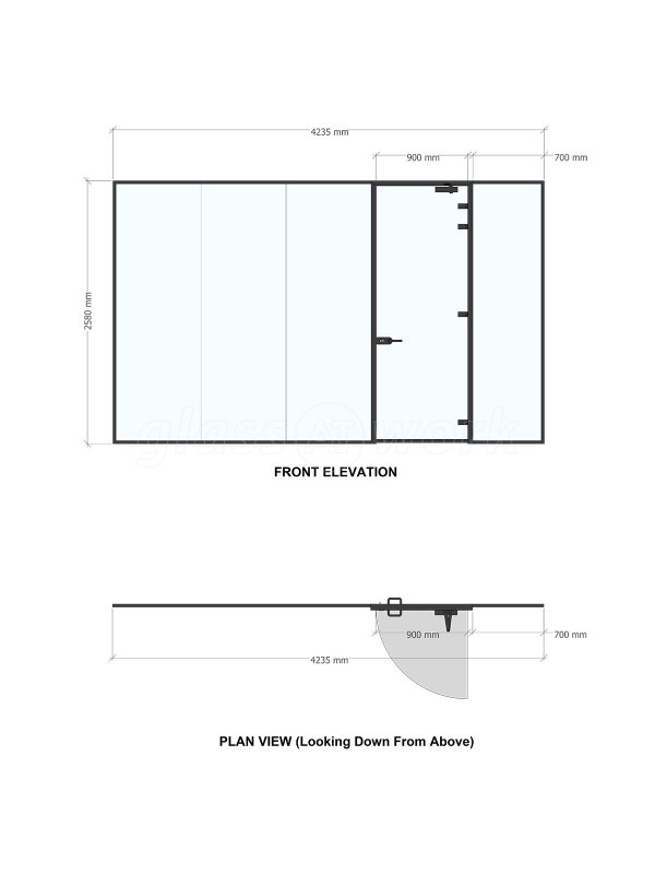 No Fuss IT (Rochdale, Lancashire): Glass Partition For a Living Wall Office