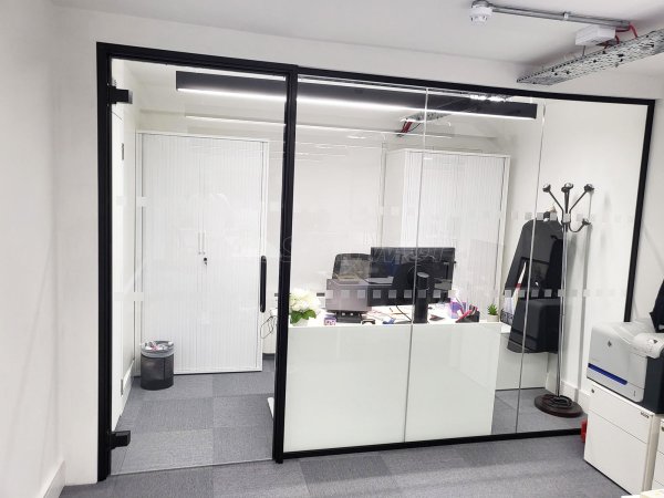 Ostro (Fitzrovia, London): Glass Office Front With Door