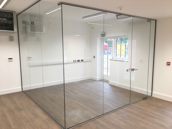 PEP Project Management Ltd (Braintree, Essex): Office Fit-Out With Frameless & Acoustic Framed Partitioning