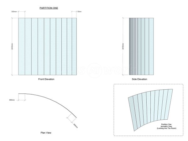 SBD Automotive (Milton Keynes, Buckinghamshire): Faceted Glass Office Partition [A Cost Effective Alternative To Curved]