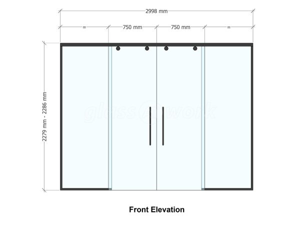 Signbox Ltd (Egham, Surrey): Glass Double Sliding Doors