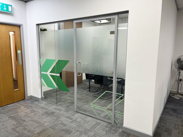 Leyden Kirby Associates (Radcliffe, Manchester): Laminated Acoustic Glass Office Front