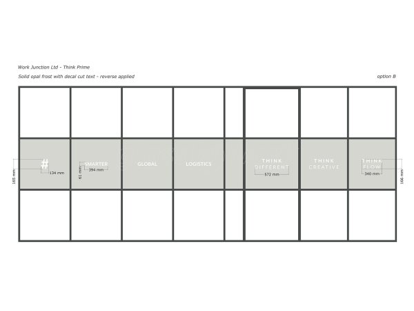 ThinkPrime (Cramlington, Northumberland): T-Bar Industrial-Style Acoustic Corner Office With Black Framing