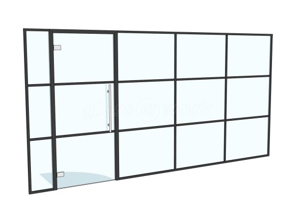 Total Growth Ownership (Weybridge, Surrey): T-Bar Panel Glazed Office Partition