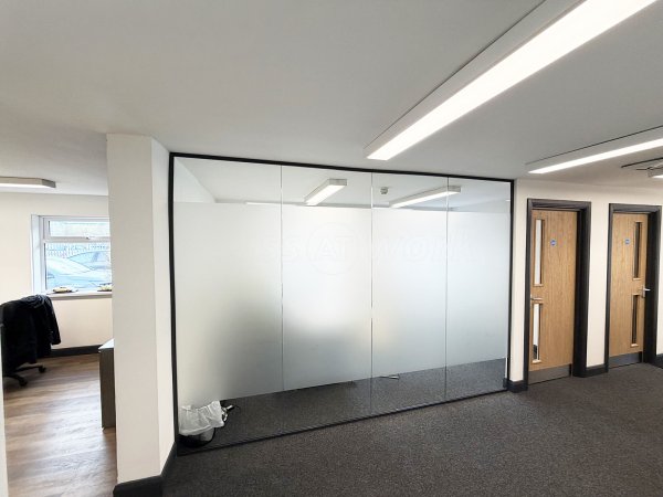 W3 Construction (Cardiff, Vale of Glamorgan): Acoustic Glass Office Screens