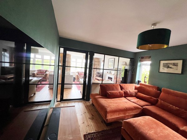 Domestic Project (Winchester, Hampshire): T-Bar Black Framed Glass Wall and Door