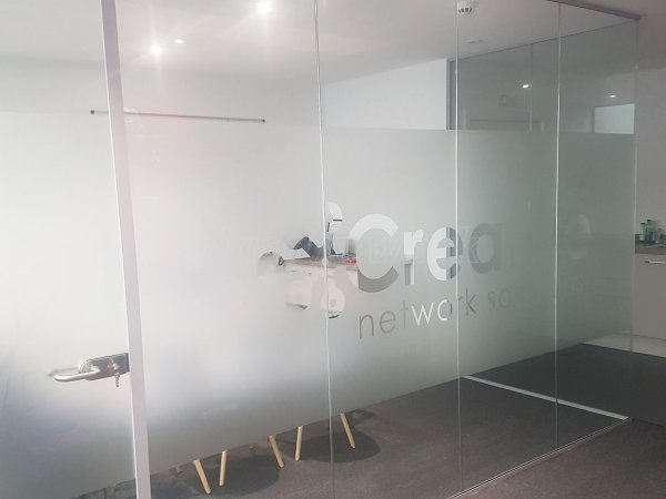 Creative Network Solutions (Bamber Bridge, Lancashire): Single Glazed Acoustic Partitions with Bespoke Opal Frost Film