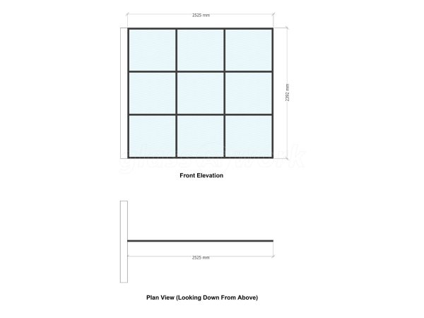 Domestic Project (Wandsworth, London): T-Bar Glass Room Divider Using Black Metal Framework