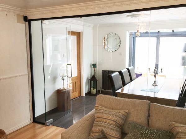Domestic Installation (Stockton on Tees, County Durham): Residential Glass Partition Wall And Frameless Door