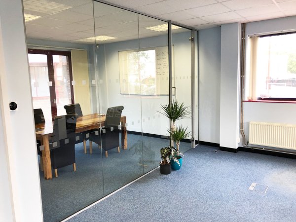 Hancock & Parsons (Ashford, Kent): Single Glazed Acoustic Glass Partition Wall