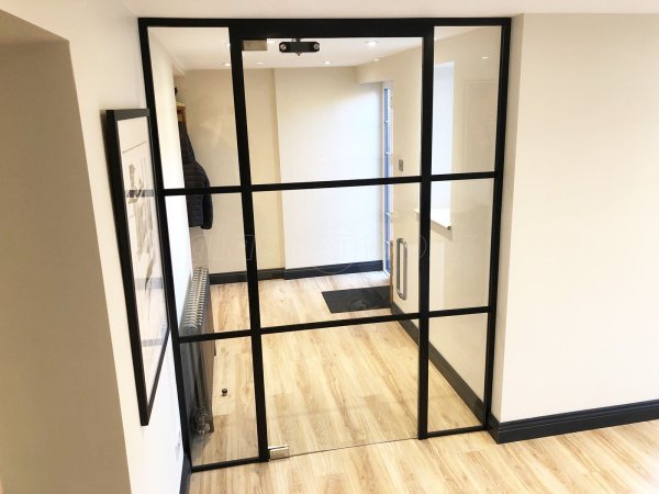 Domestic Project (Wakefield, West Yorkshire): T-Bar Warehouse-Style Glazed Wall and Door