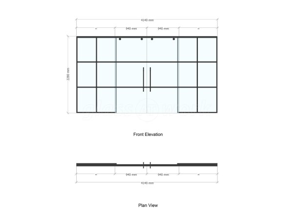Domestic Project (Rickmansworth, Hertfordshire): Sliding Glass Double Doors With T-Bar Side Panels