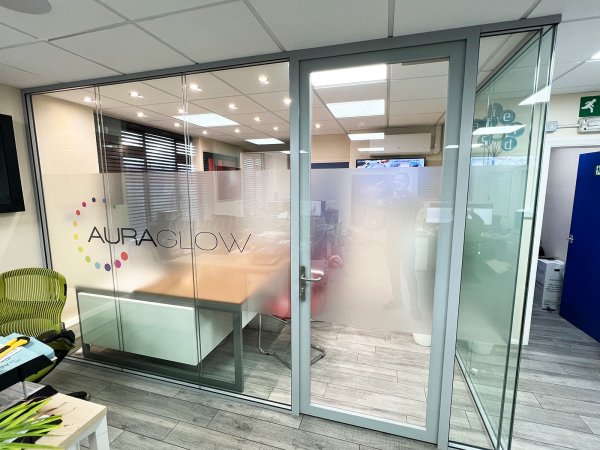 Frameless Double Glazed Glass Partitions