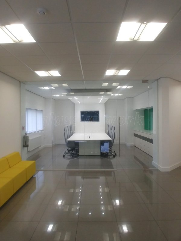 Sov Print Ltd (Caerphilly, Wales): Frameless Glass Office Walls & Partitions