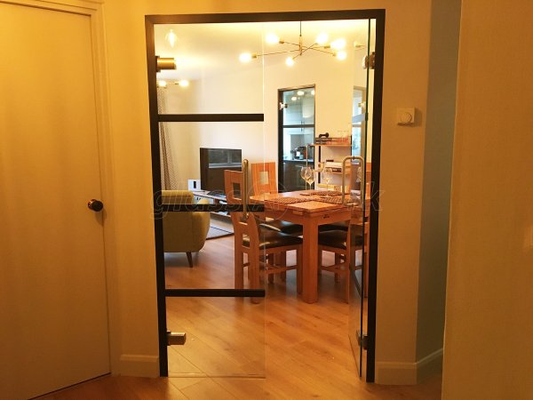 AB Design and Interiors (Southwark, London): Black Warehouse Glazing & Industrial Style Glass Doors