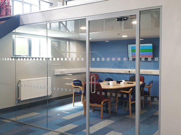Framed Door, With Frameless Glass Door Leaf