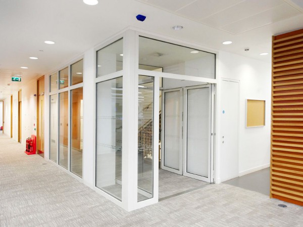 30/00 Fire Rated Steel Framed Glass Partitioning