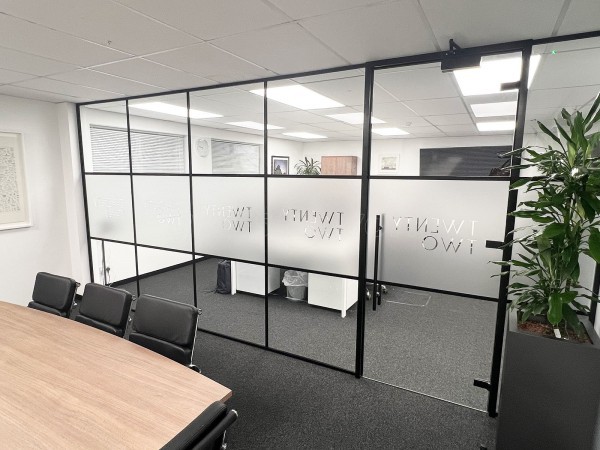 Twenty Two Family Office (Chipping Norton, Oxfordshire): T-Bar Black Framed Glass Meeting Room