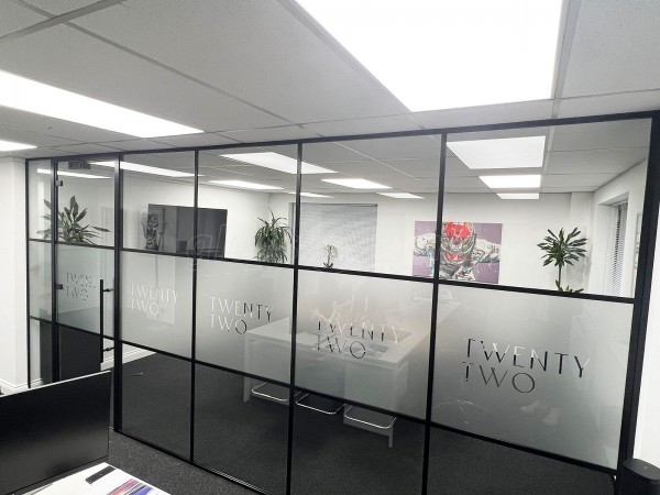 Twenty Two Family Office (Chipping Norton, Oxfordshire): T-Bar Black Framed Glass Meeting Room