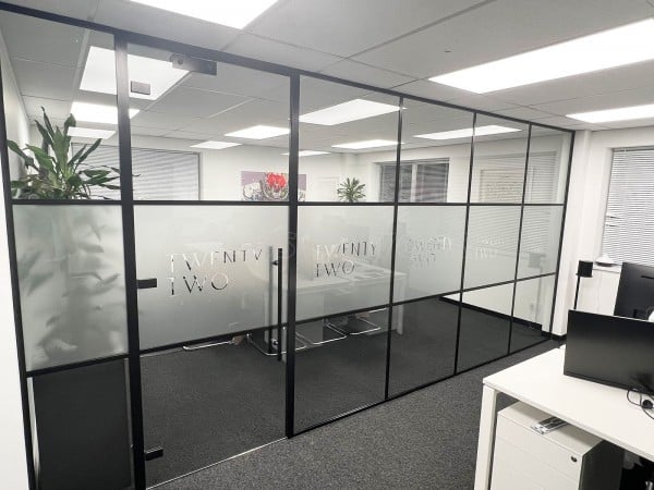 Twenty Two Family Office (Chipping Norton, Oxfordshire): T-Bar Black Framed Glass Meeting Room