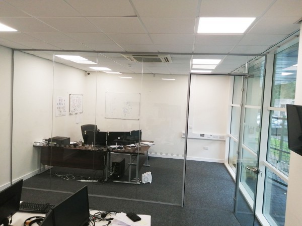 24|7 Home Rescue (Burnley, Lancashire): Office Frameless Glass Wall With Soundproof Glazing