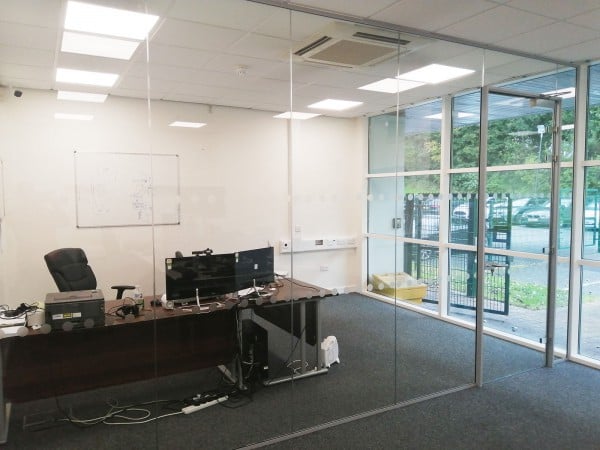 24|7 Home Rescue (Burnley, Lancashire): Office Frameless Glass Wall With Soundproof Glazing