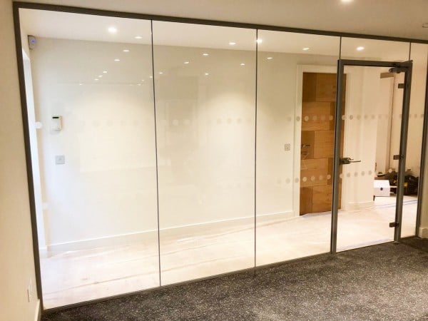 30/00 Fire Rated Frameless Glass Partitioning