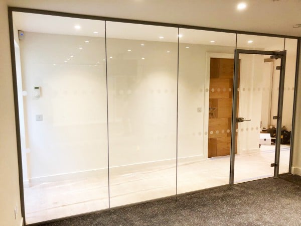 30/00 Fire Rated Frameless Glass Partitioning