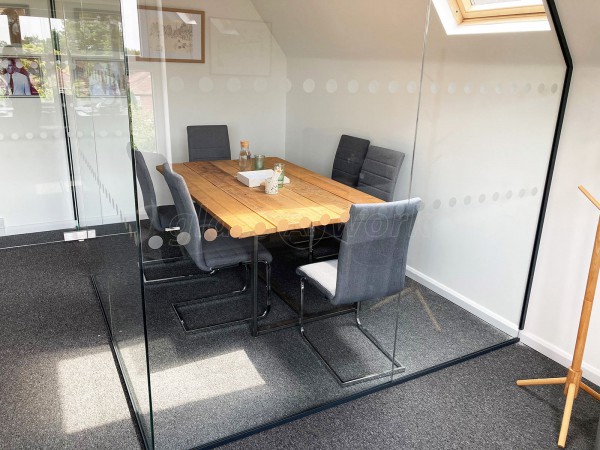 3D Solicitors (Crumpsall, Manchester): Frameless Glass Corner Office