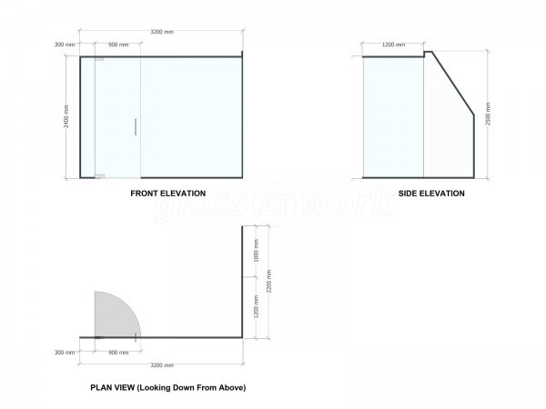 3D Solicitors (Crumpsall, Manchester): Frameless Glass Corner Office