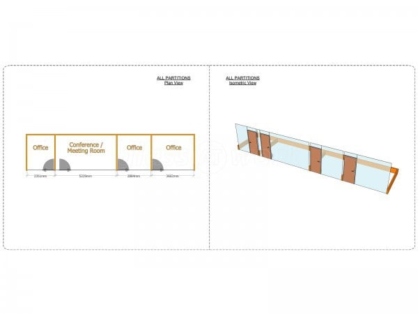 4Front Interiors Ltd (Northampton, Northamptonshire): New Glass Office Fit-Out With Soundproofing & Timber Doors