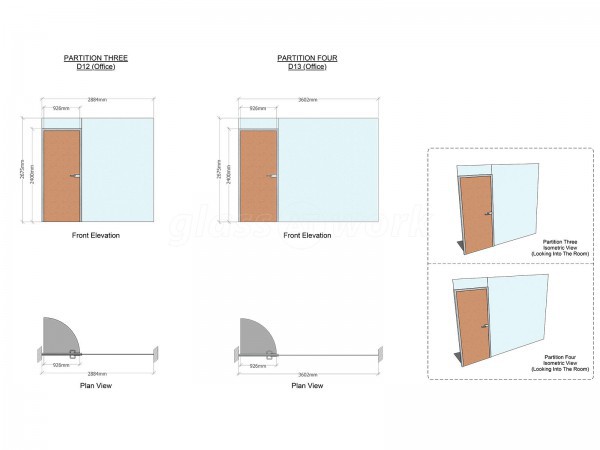 4Front Interiors Ltd (Northampton, Northamptonshire): New Glass Office Fit-Out With Soundproofing & Timber Doors