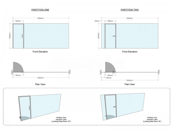 5G Communications Ltd (High Wycombe, Buckinghamshire): Toughened Glass Partition Office Fitout