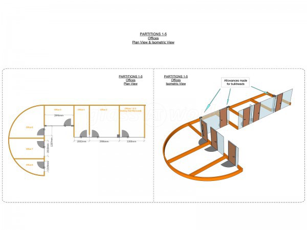 Above & Beyond Construction Ltd (Haymarket, London): Multi-Office Full Floor Fit-Out with Timber Doors & Toughened Glass Partitions