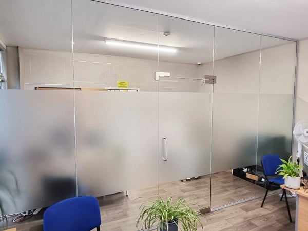 AMC Motorhomes (Hailsham, East Sussex): Glass Partition With Door and Overpanel