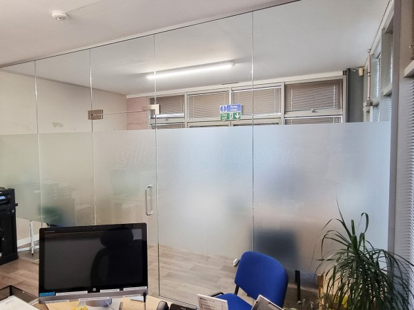 AMC Motorhomes (Hailsham, East Sussex): Glass Partition With Door and Overpanel