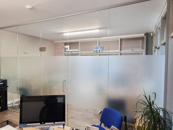 AMC Motorhomes (Hailsham, East Sussex): Glass Partition With Door and Overpanel