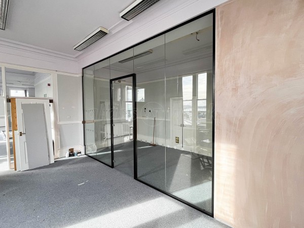 APG Carpentry and Construction (Torquay, Devon): Glass Office Partition With Door and Overpanel