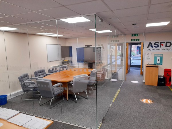 ASFD Ltd (Channock, Staffordshire): Frameless Glass Meeting Room and Office