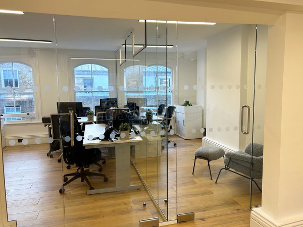 Abans Global (Soho, London): Toughened Glass Office Partitions