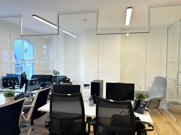 Abans Global (Soho, London): Toughened Glass Office Partitions