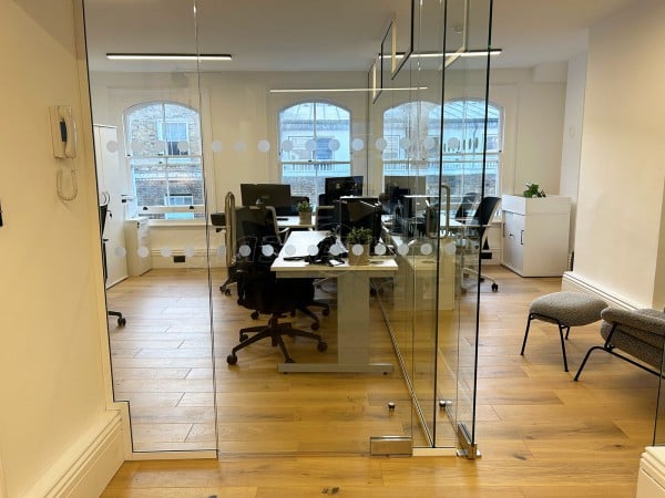 Abans Global (Soho, London): Toughened Glass Office Partitions